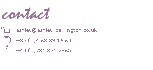 Ashley Barrington Contact
